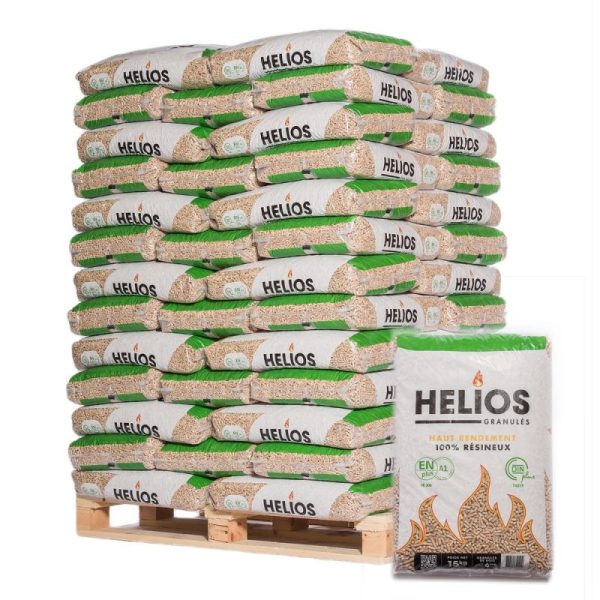 Helios Pellets Palete de 65 sacos de 15 kg