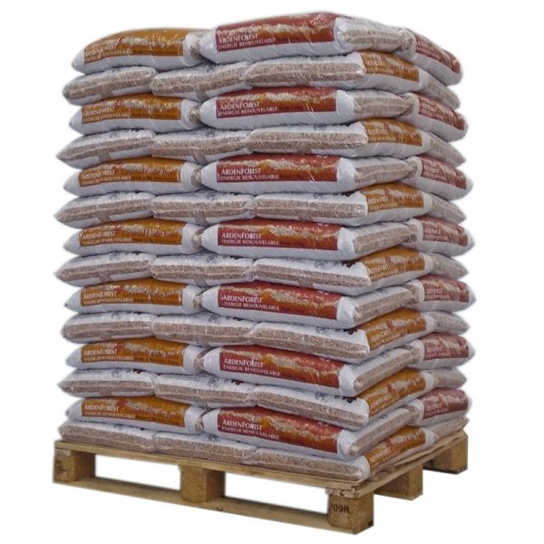 Palete de pellets Ardenforest com 70 sacos de 15 kg